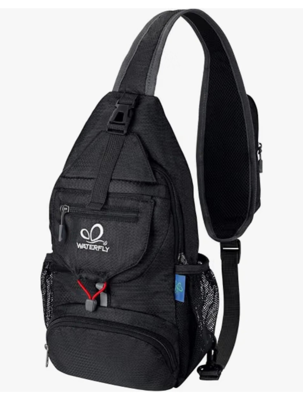 Waterfly Black Foldable Travel Tote – Compact Carry Bag